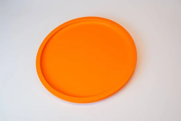 Ένα Κοντινό Πολύχρωμο Μαλακό Δίσκο Frisbee — Φωτογραφία Αρχείου