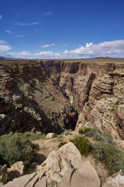 Amerika Birleşik Devletleri 'ndeki Little Colorado Nehri Boğazı' nın dikey görüntüsü