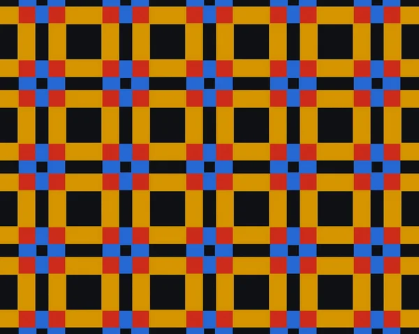 Μια Απεικόνιση Ενός Άνευ Ραφής Πολύχρωμο Τετράγωνο Μοτίβο Πλακιδίων — Φωτογραφία Αρχείου