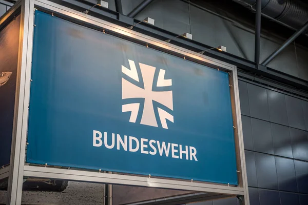 Logo Bundeswehr Leipzig Germany — Stock Photo, Image