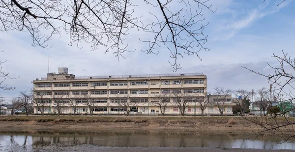 Kasukabe Kommun Midori Junior High School Covid Huvudklassrum Ligger Furutone — Stockfoto