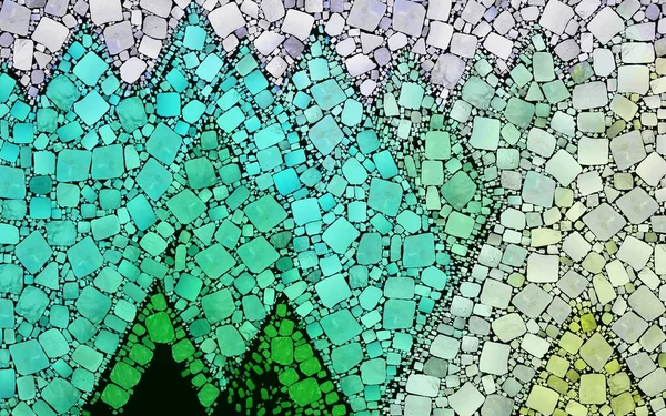 Digitale Wiedergabe Von Abstrakten Malerischen Mosaiken Acrylfarbe Flüssige Konzeptkunst Hintergrund — Stockfoto