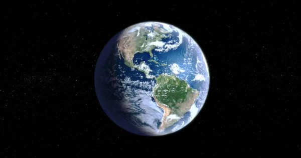 Lélegzetelállító Kilátás Nyílik Föld Gömbjére Ahogy Fekete Háttéren Elszigetelt Űrből — Stock Fotó