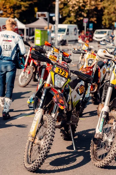 Corrida Anual Red Bull Romaniacs Centro Sibiu Roménia — Fotografia de Stock