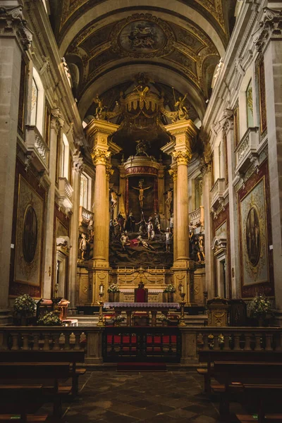 Wnętrze Kościoła Bom Jesus Monte Church Braga Portugalia — Zdjęcie stockowe