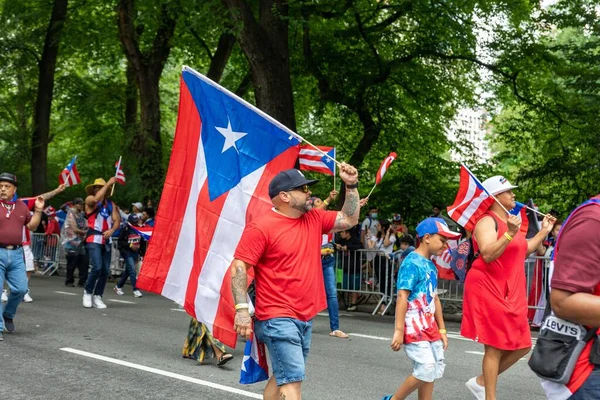 New York Taki Porto Riko Günü Geçidi Kutlamak Için Büyük — Stok fotoğraf