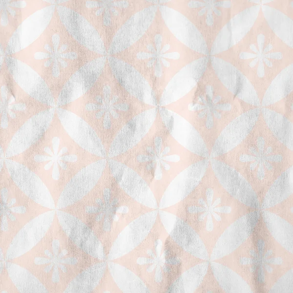 Uma Ilustração Formas Rosa Projetadas Papel Branco Amassado — Fotografia de Stock