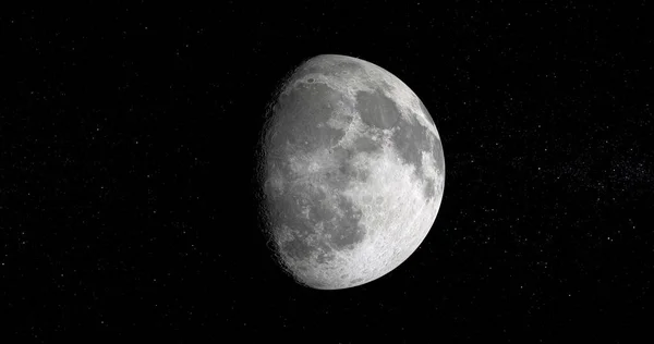 Luna Llena Cielo Estrellado Negro —  Fotos de Stock