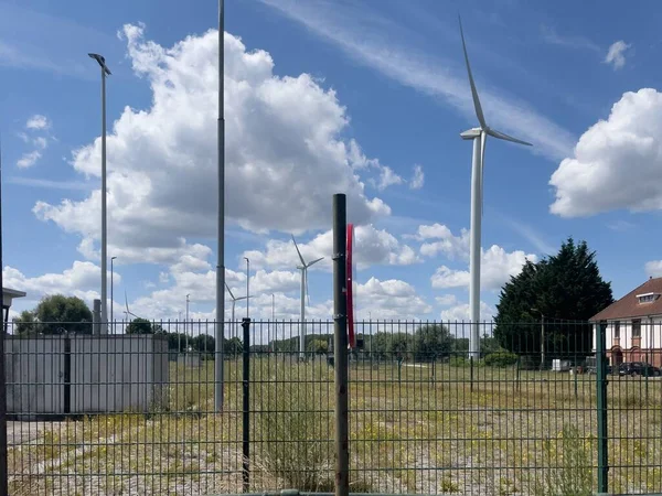 Many Windmills Generating Electricity Belgium — Stock Photo, Image