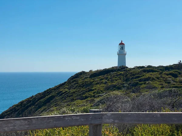 Victoria Avustralya Daki Tarihi Cape Schanck Deniz Feneri — Stok fotoğraf