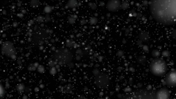 暗い背景に雪の結晶が落ちるイラスト — ストック写真