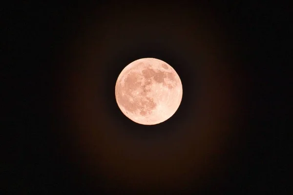 밤하늘의 보름달을 가까이 — 스톡 사진