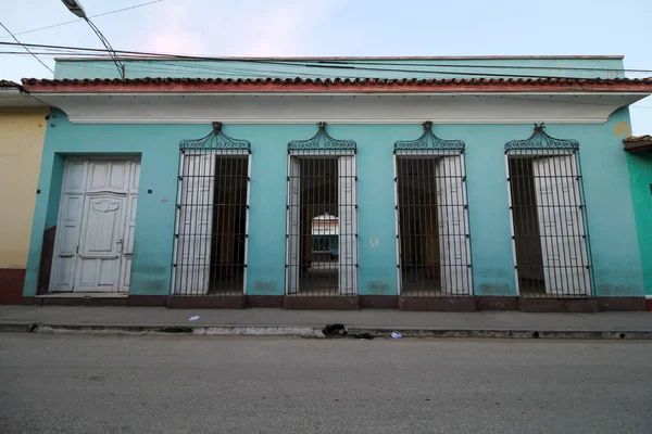 Een Buitenkant Van Een Oud Huis Trinidad Cuba — Stockfoto