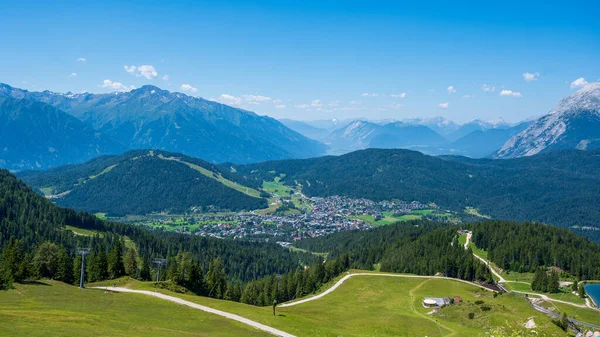 Luchtfoto Van Karwendelalpen Tirol Oostenrijk — Stockfoto