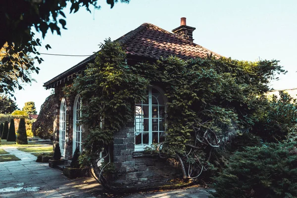 Een Perspectief Opname Van Een Gebouw Wentworth Historische Tuin Engeland — Stockfoto