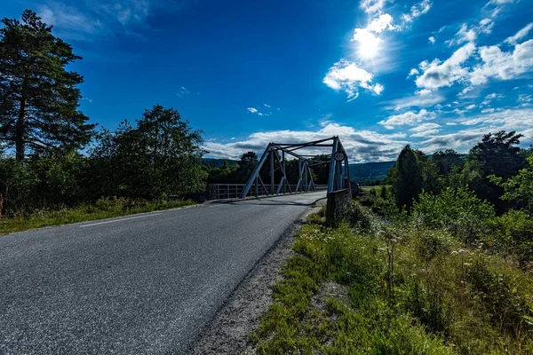 Rio Heddola Heddal Notodden Noruega — Fotografia de Stock