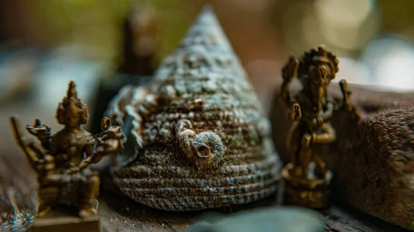 Kamień Mały Posąg Buddy — Zdjęcie stockowe