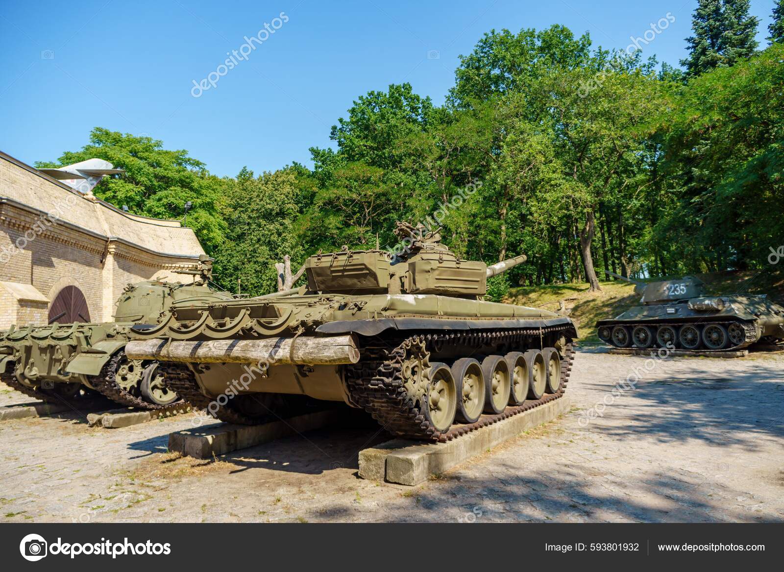 Exhibition Combat Tanks Front Entrance Second World War Museum Cytadela