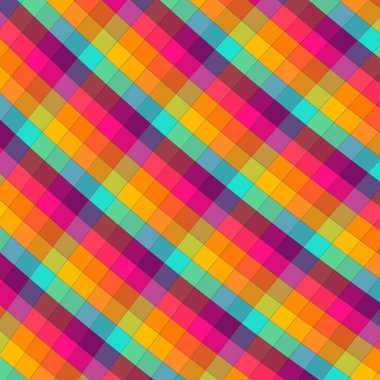 Parlak renkli kareler, arka planlar için harika.