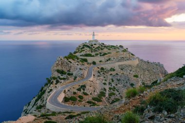 Mallorca 'daki Eski Deniz Feneri (Mayorka), Balear Adaları, İspanya