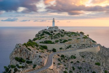 Mallorca 'daki Eski Deniz Feneri (Mayorka), Balear Adaları, İspanya