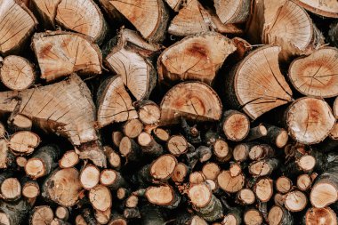 Bir odun yığını - arka plan için mükemmel.