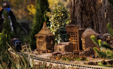 Washington, DC 'deki ABD Botanik Bahçeleri Trenlerine yakın çekim