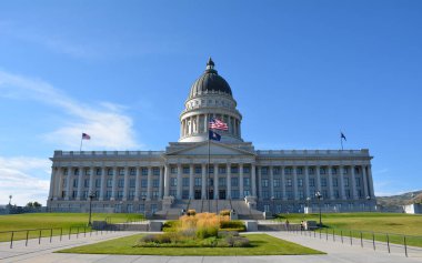 Salt Lake City Capitol İnşaat Şehri Amerika Peyzajı