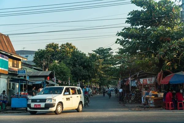 Las Vistas Del Centro Ciudad Rangún Myanmar Verano — Foto de Stock