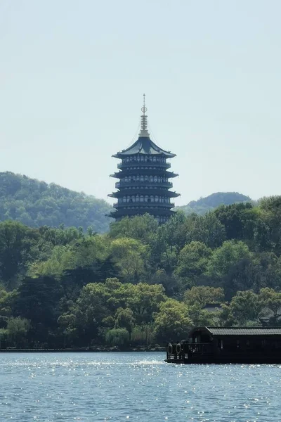 Pagode Leifeng Uma Famosa Torre West Lake China — Fotografia de Stock