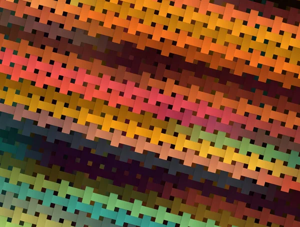 Illustration Einer Abstrakten Dekorativen Hintergrundgestaltung Mit Leuchtenden Farben — Stockfoto