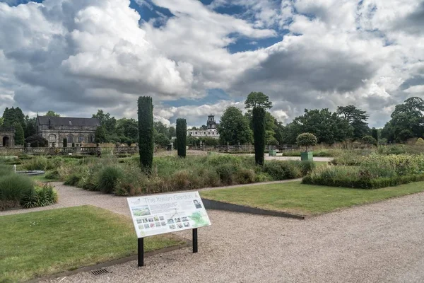 Staffordshire Lakeside Italian Gardens Landscape Stoke Trent — Stock Photo, Image