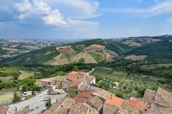 Panoramic View Molise Village Pietracupa Italy — Stock fotografie