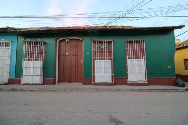 Een Buitenkant Van Een Oud Huis Trinidad Cuba — Stockfoto