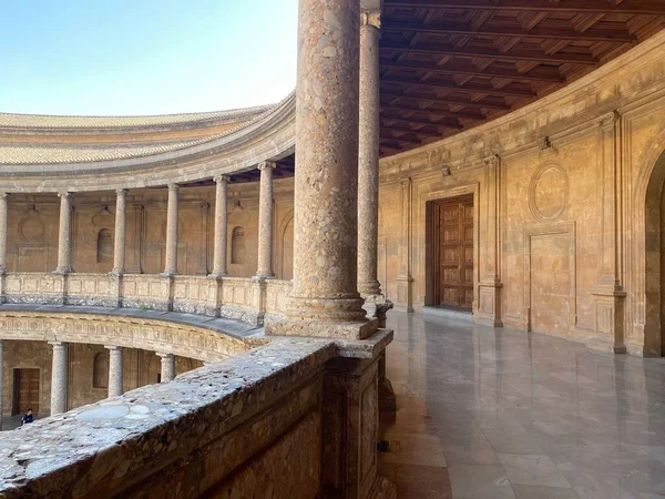 Second Floor Palace Charles Granada Spain — Stock Photo, Image