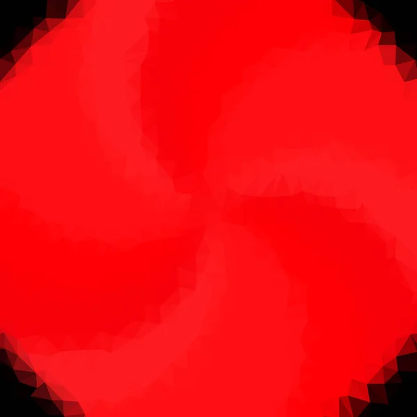 Een Abstracte Illustratie Van Een Rode Pixelcirkel Tegen Donkere Achtergrond — Stockfoto