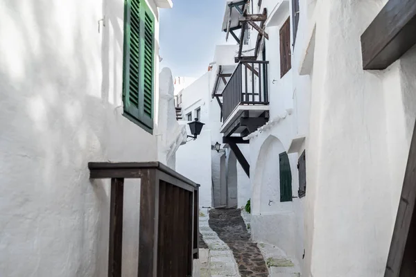 View Picturesque White Village Binibeca Vell Menorca Balearic Islands — Stock Photo, Image