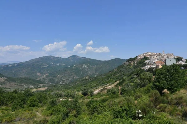 Panoramic View Molise Village Trivento Italy — Stock Fotó
