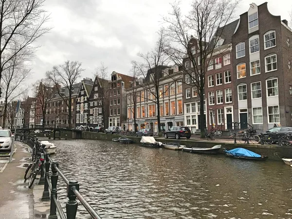 Una Vista Panoramica Dell Hotel Sonnenberg Canal Apartments Amsterdam — Foto Stock