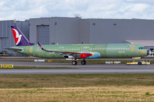 Air Macau Airbus A321 271Nx Avyf 9499 Hamburg Finkenwerder Airport — Stock Photo, Image