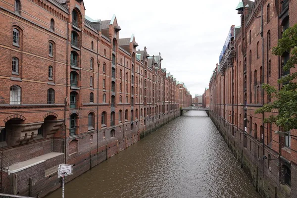 stock image A beautiful shot of brick buildings in Hamburg, Germany