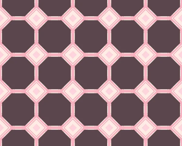 Eine Illustration Eines Nahtlosen Rosafarbenen Sechsecks Und Rautenförmigen Fliesenmusters — Stockfoto