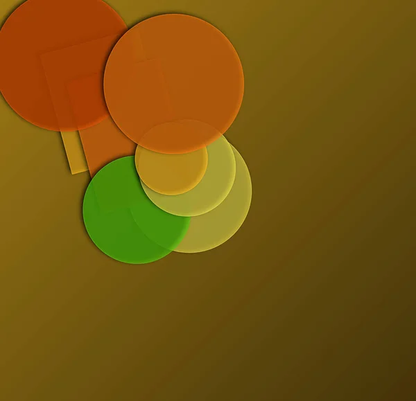 Візуалізація Геометричних Барвистих Фігур Абстрактні Шпалери Жовтому Тлі — стокове фото