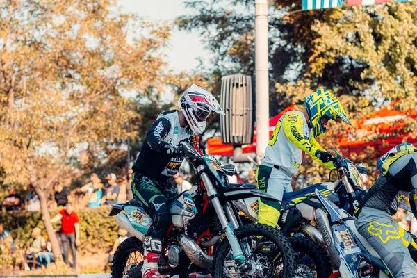 Red Bull Romaniacs Annual Race Downtown Sibiu Romania — Stock Photo, Image