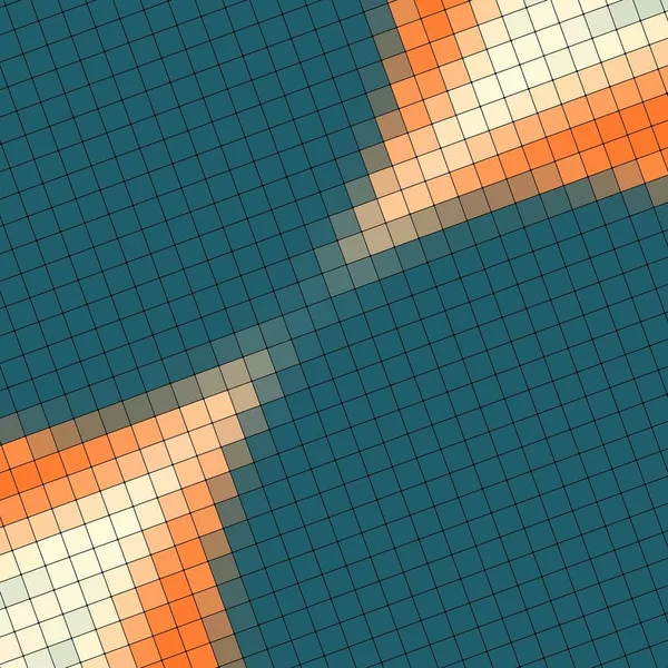 Diamentowy Kwadratowy Abstrakcyjny Wzór Płytek Mozaikowych Diagonalnymi Symetrycznymi Powtarzającymi Się — Zdjęcie stockowe
