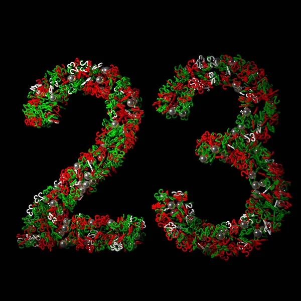 Зеленый Красный Рождественский Персонаж Черном Фоне — стоковое фото
