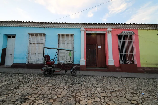 Beautiful View Colored Building Trinidad Blue Sky — Stock Photo, Image