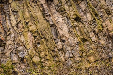 Büyük taş dokusunun yakın plan çekimi.