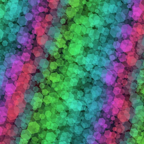 Абстрактная Декоративная Иллюстрация Мозаики Шестиугольной Формы Разноцветным Геометрическим Фоном Обоев — стоковое фото