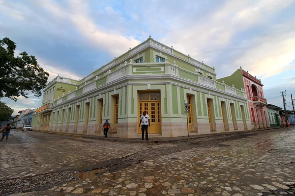 Una Hermosa Vista Del Casco Antiguo Colonial Con Coloridos Edificios — Foto de Stock